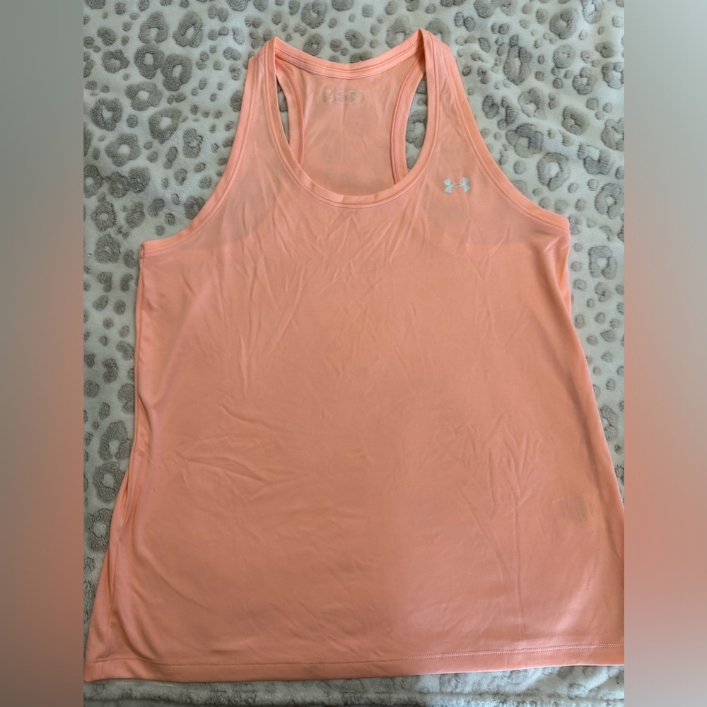Under armpit heat gear loose peach tank